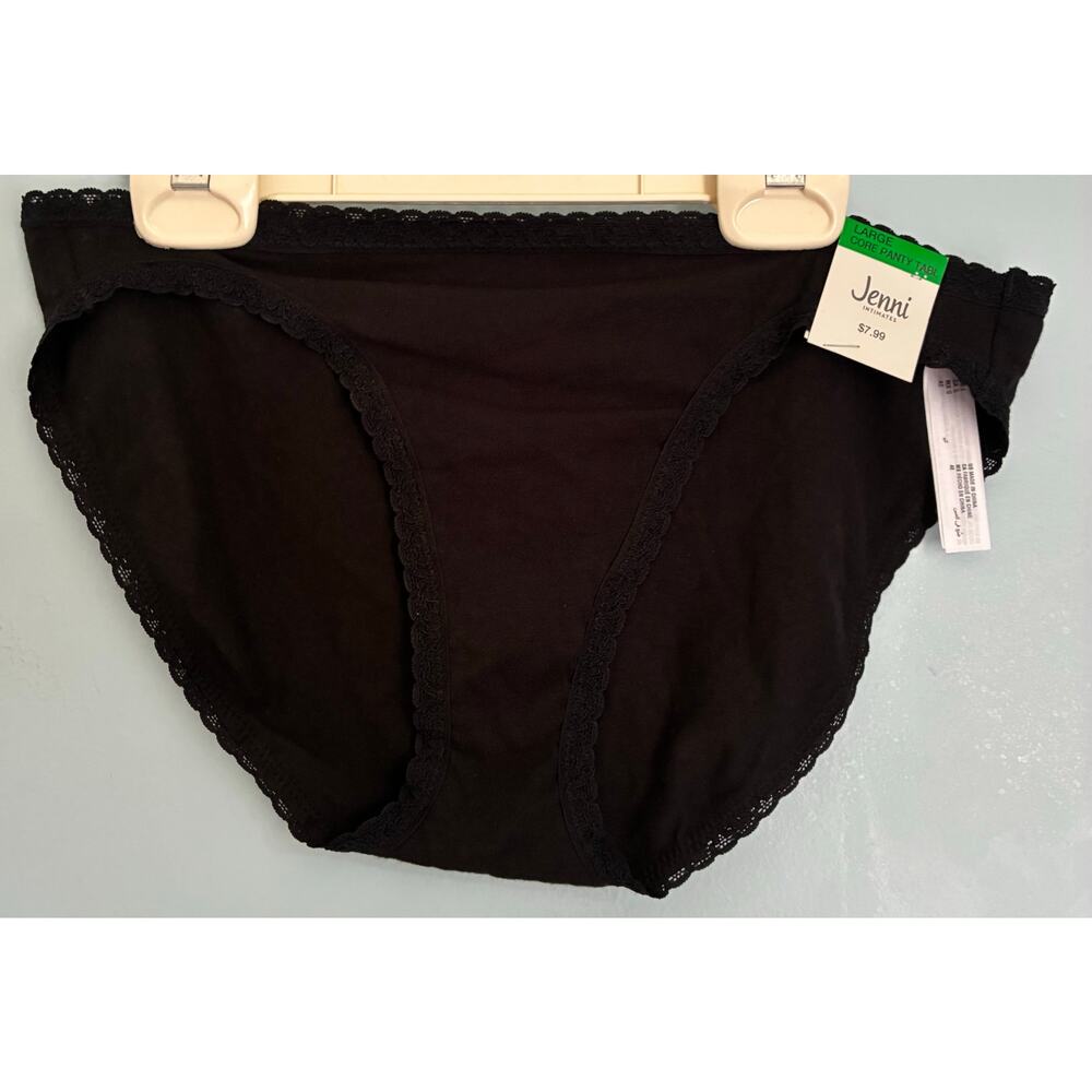 Jenni Intimates Large Bikini NWT Black
